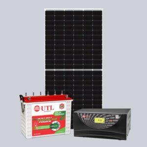 Heliac 2500VA-24V Inverter with UIT 1536 Inverter Battery and 340W Solar Panel (Suitable Inverter for small offices, homes, and small shops)